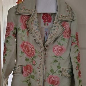 VINTAGE BIYA EMBROIDERED JACKET JOHNNY WAS